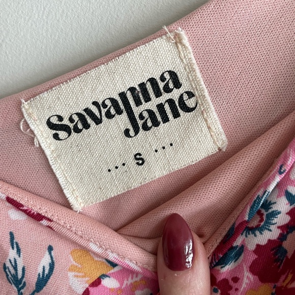 Boutique Savanna Jane Flowy Floral Patchwork Dress - Picture 5 of 10